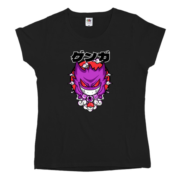 Women's T-shirt Fruit of the loom - Покемон Генгар - Mfest