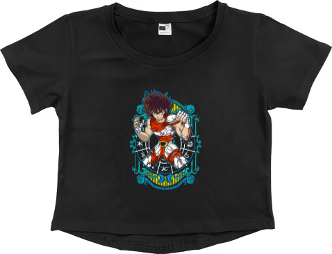 Women's Cropped Premium T-Shirt - Saint Seiya - Mfest