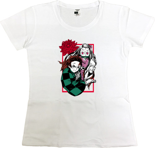 Women's Premium T-Shirt - Kimetsu no Yaiba - Mfest