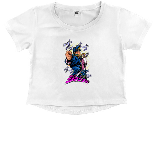 Kids' Premium Cropped T-Shirt - JoJo’s Bizarre Adventure 6 - Mfest