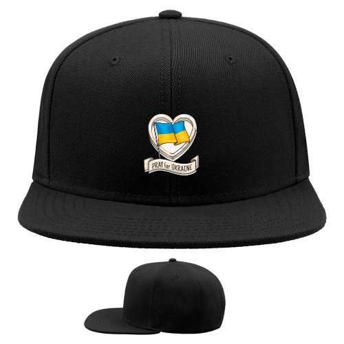 Snapback Baseball Cap - Pray for Ukraine - Mfest