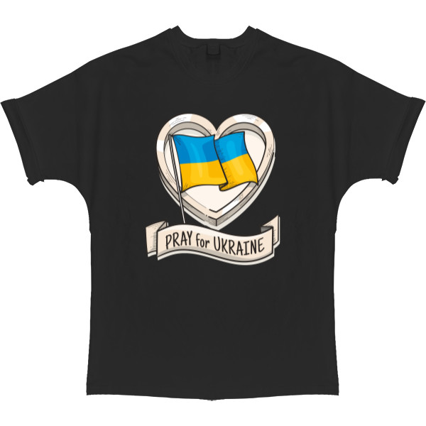 T-shirt Oversize - Pray for Ukraine - Mfest