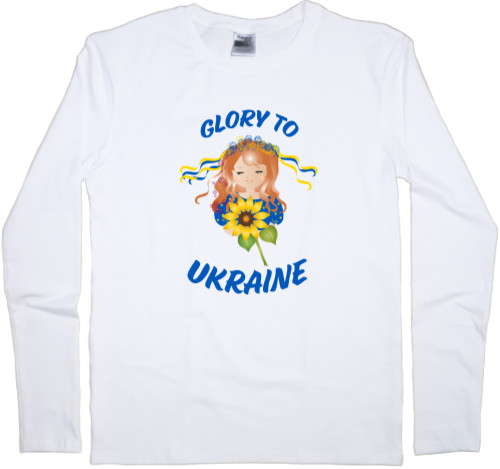 Men's Longsleeve Shirt - Glory to Ukraine - Mfest