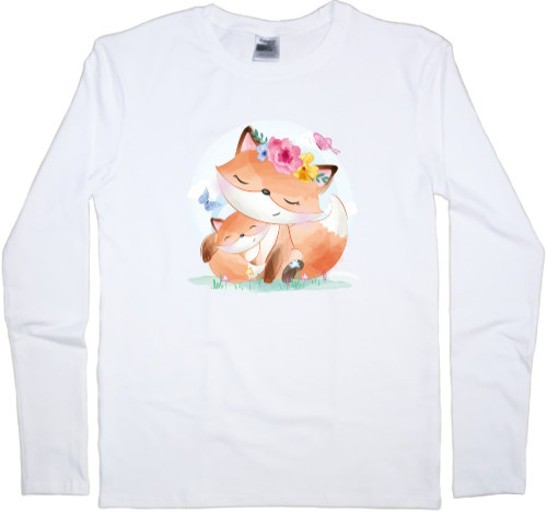 Kids' Longsleeve Shirt - Милі лисята - Mfest