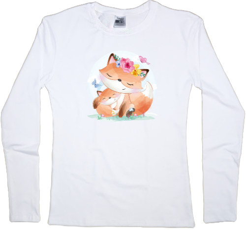 Women's Longsleeve Shirt - Милі лисята - Mfest