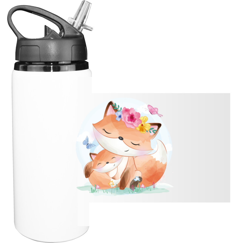 Sport Water Bottle - Милі лисята - Mfest