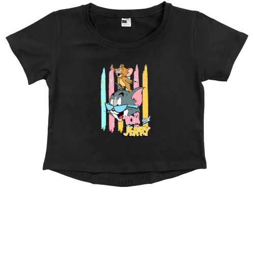 Tom and Jerry / Том и Джерри - Kids' Premium Cropped T-Shirt - Том і Джеррі - Mfest