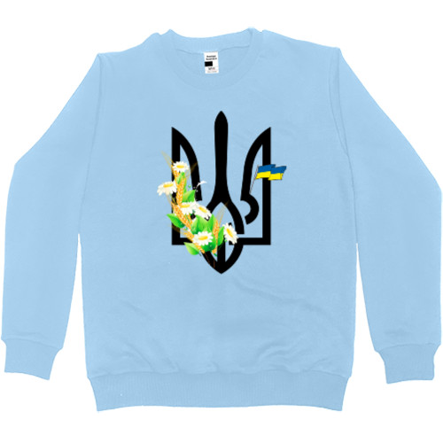 Men’s Premium Sweatshirt - Квітковий герб України - Mfest