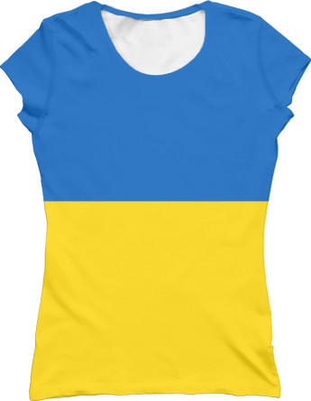 Women's T-Shirt 3D - Прапор України - Mfest