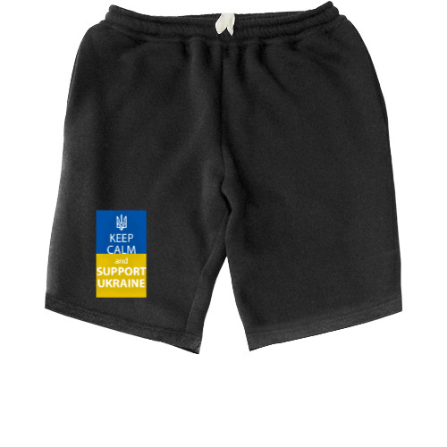 Kids' Shorts - Keep calm and support Ukraine - Mfest