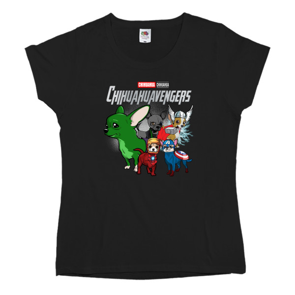 Women's T-shirt Fruit of the loom - Сhihuahua avengers - Mfest