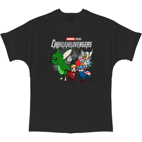 T-shirt Oversize - Сhihuahua avengers - Mfest