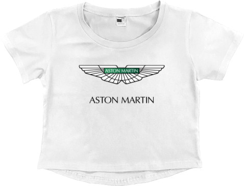 Women's Cropped Premium T-Shirt - Aston Martin - Mfest