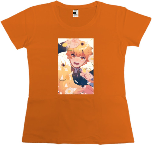 Women's Premium T-Shirt - Zenitsu Agatsuma - Mfest