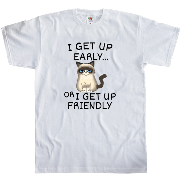 Kids' T-Shirt Fruit of the loom - I get up early - Mfest