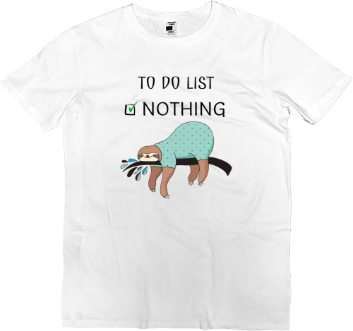 Футболка Премиум Детская - To do list nothing - Mfest