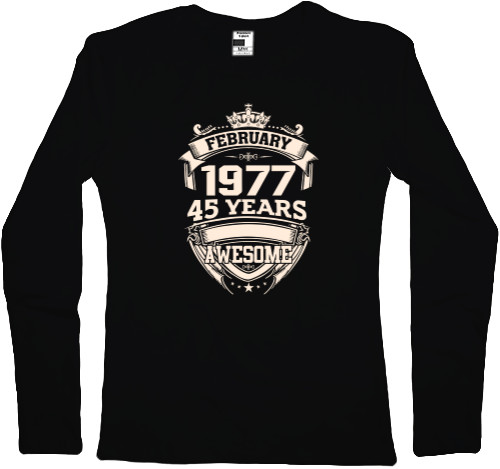 Women's Longsleeve Shirt - FEBRUARY  Awesome - Mfest