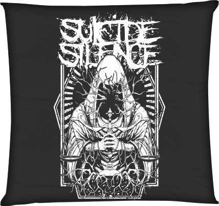 Square Throw Pillow - Suicide Silence - Mfest