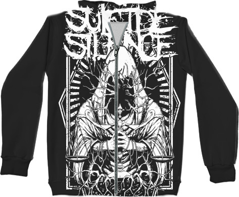 Kids' Zip-through Hoodie 3D - Suicide Silence - Mfest