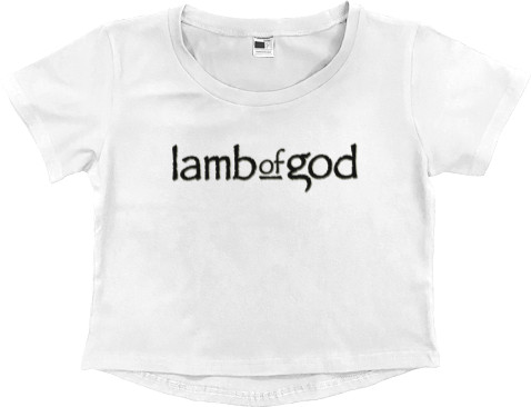 Women's Cropped Premium T-Shirt - Lamb of God - Mfest