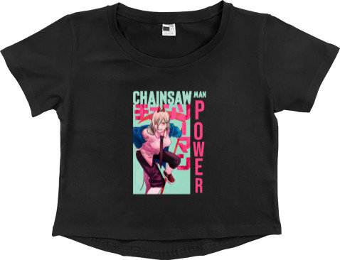 Women's Cropped Premium T-Shirt - Chainsaw Man 2 - Mfest