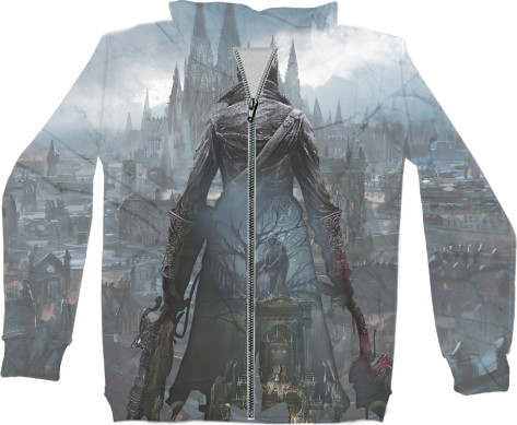 Unisex Zip-through Hoodie 3D - Bloodborn 5 - Mfest