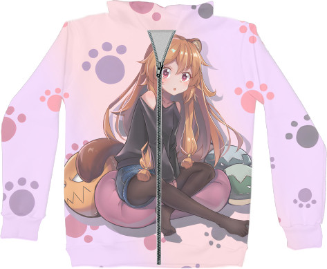 Unisex Zip-through Hoodie 3D - Raphtalia Otaku 5 - Mfest