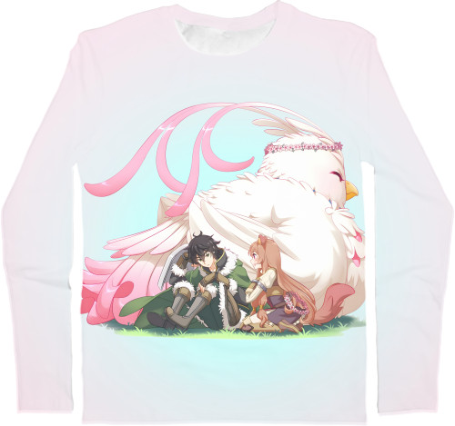 Men's Longsleeve Shirt 3D - Tate no Yuusha no Nariagari - Mfest