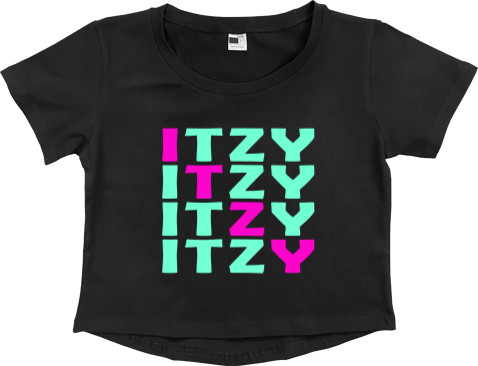 Women's Cropped Premium T-Shirt - ITZY 4 - Mfest