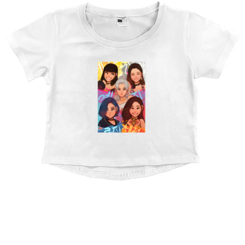 Kids' Premium Cropped T-Shirt - ITZY 3 - Mfest