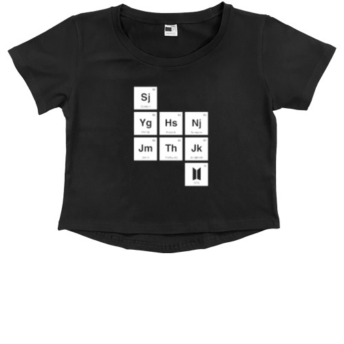 Kids' Premium Cropped T-Shirt - BTS - Mfest