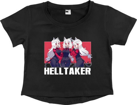 Women's Cropped Premium T-Shirt - Helltaker 4 - Mfest