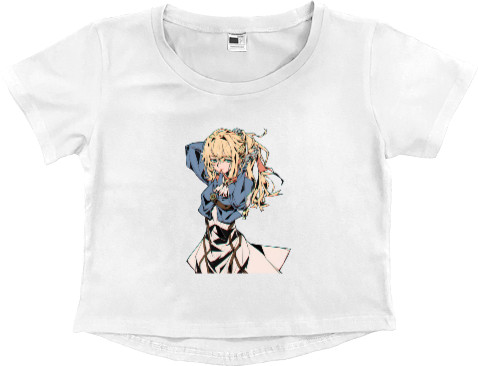 Women's Cropped Premium T-Shirt - Violet evergarden 15 - Mfest