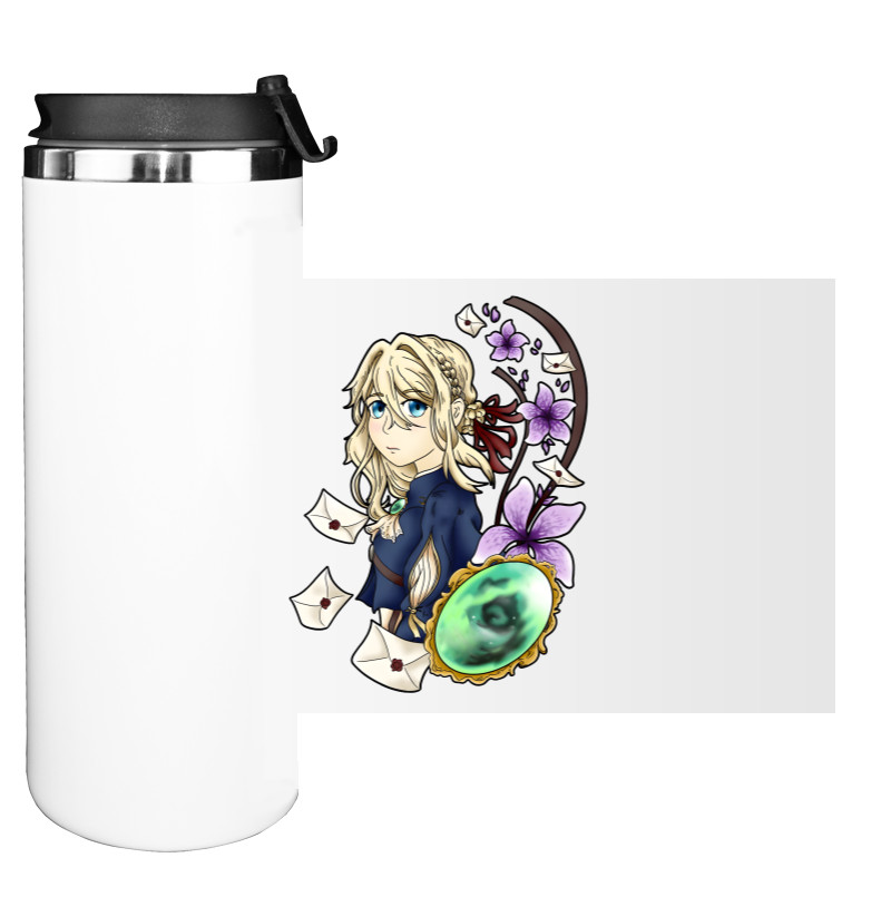 Water Bottle on Tumbler - Violet evergarden 14 - Mfest