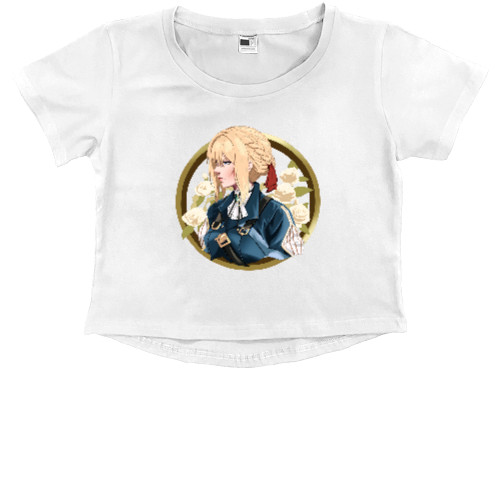 Kids' Premium Cropped T-Shirt - Violet evergarden 7 - Mfest