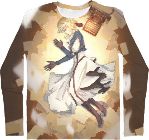 Kids' Longsleeve Shirt 3D - Violet evergarden 6 - Mfest