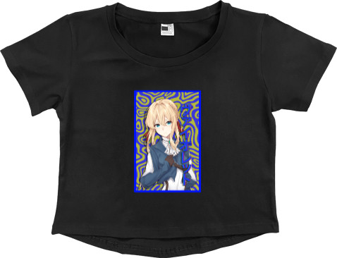 Women's Cropped Premium T-Shirt - Violet evergarden 5 - Mfest