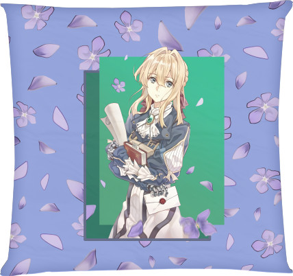 Square Throw Pillow - Violet evergarden 2 - Mfest