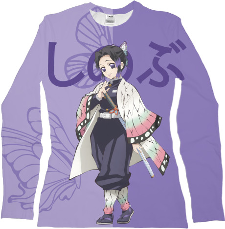 Women's Longsleeve Shirt 3D - Shinobu Kochou - Mfest