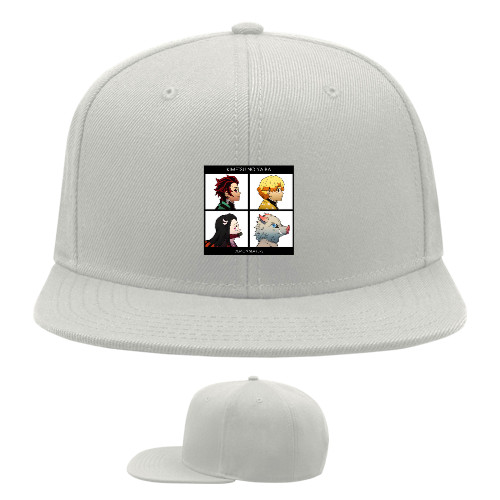 Snapback Baseball Cap - Demon slayer Gorilaz - Mfest