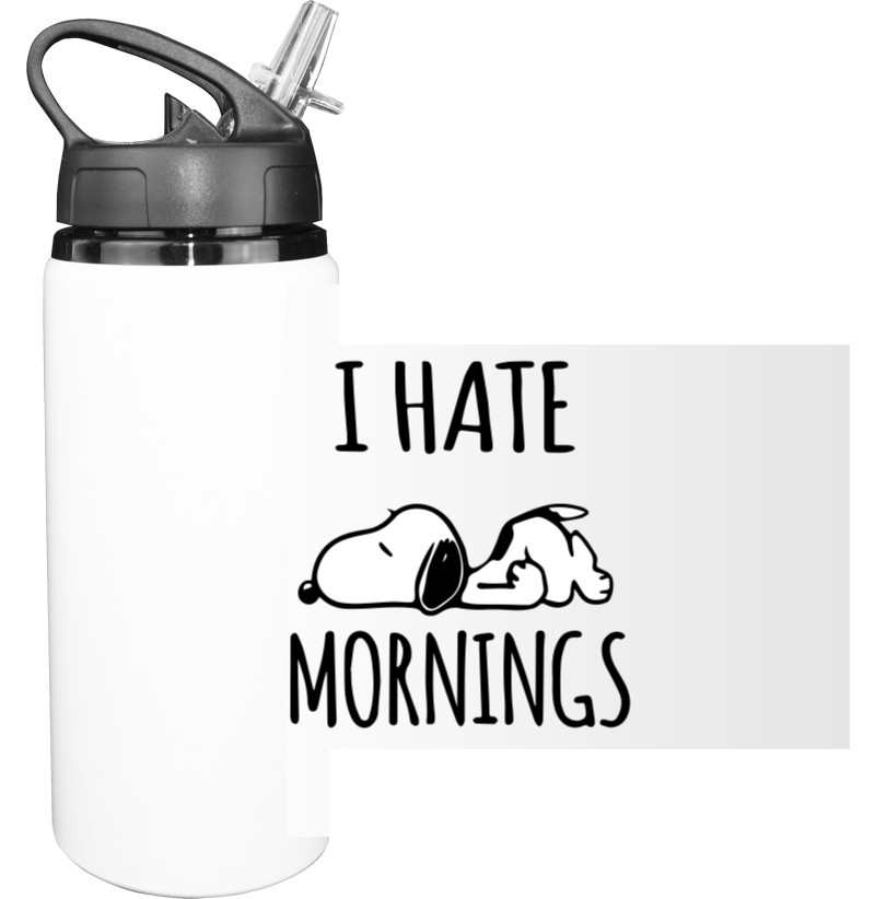 Sport Water Bottle - Hate Morning - Mfest