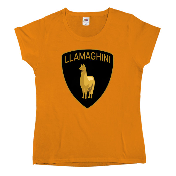 Women's T-shirt Fruit of the loom - LLAMAGHINI - Mfest