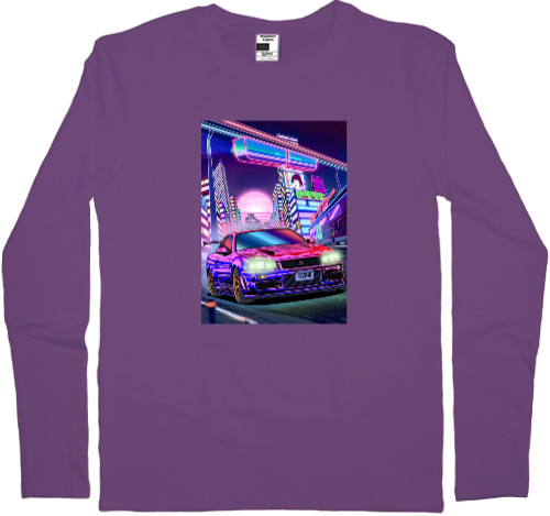 Kids' Longsleeve Shirt - Nissan Skyline R34 - Mfest