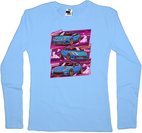 Women's Longsleeve Shirt - Retro Nissan - Mfest