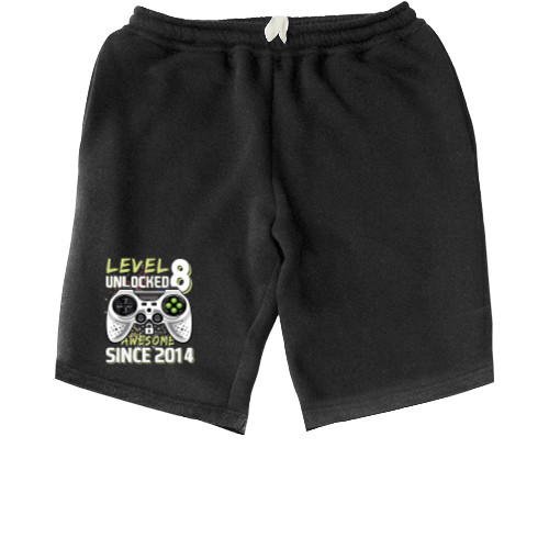 Men's Shorts - Level  Unlocked Awesome Since - Mfest