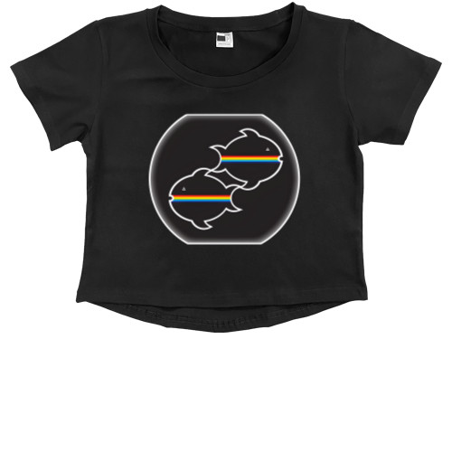 Kids' Premium Cropped T-Shirt - Pink Floyd 4 - Mfest