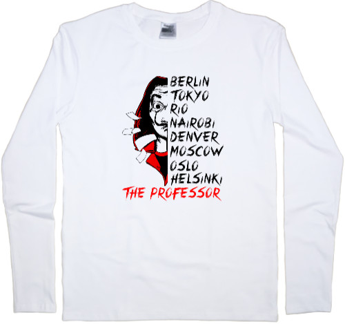 Футболка з Довгим Рукавом Чоловіча - The professor - Mfest