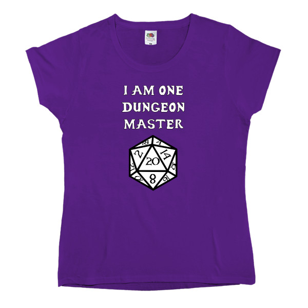 Women's T-shirt Fruit of the loom - I am one dungeon master - Mfest