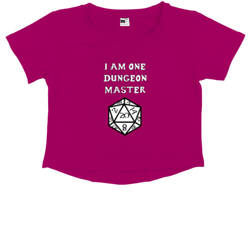 Kids' Premium Cropped T-Shirt - I am one dungeon master - Mfest