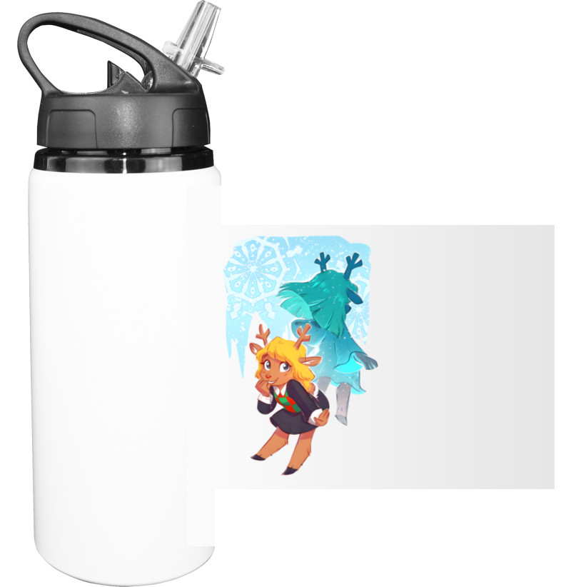 Sport Water Bottle - Deltarune Noelle Holiday - Mfest